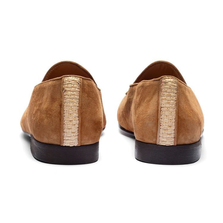 Men’s Cognac Raffia Milano Loafer