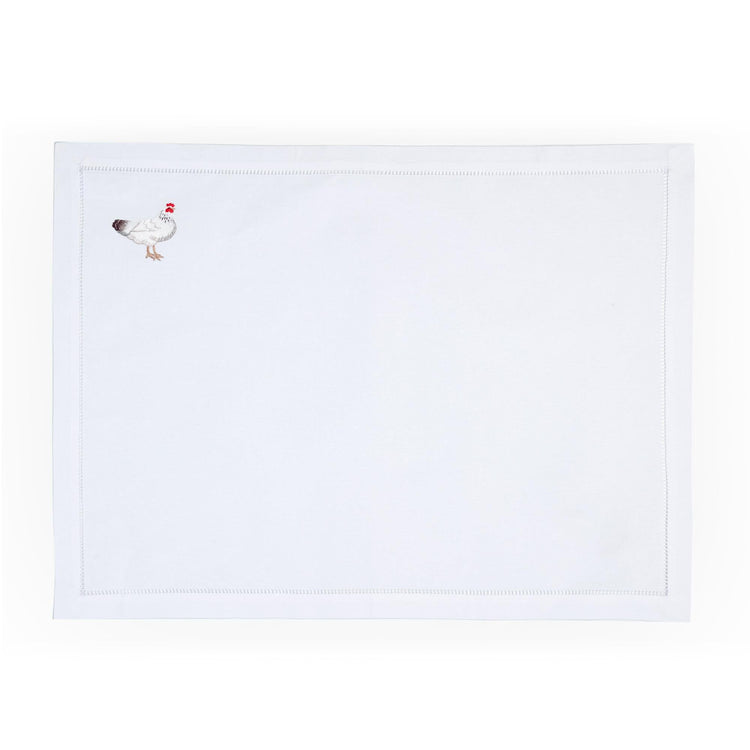 Chicken Embroidered Placemat