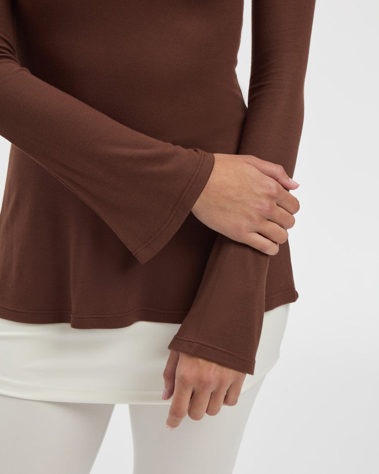 Evelyn Top in Chocolate