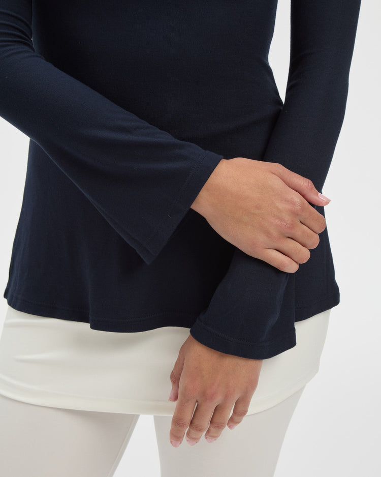 Evelyn Top in Midnight Navy
