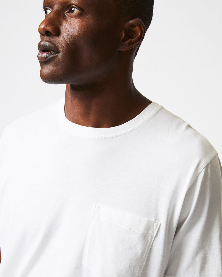 Washed Tee in White