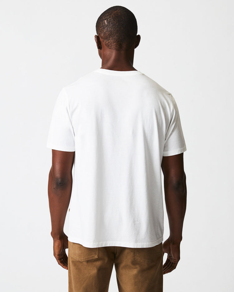 Washed Tee in White