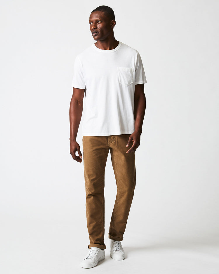 Washed Tee in White