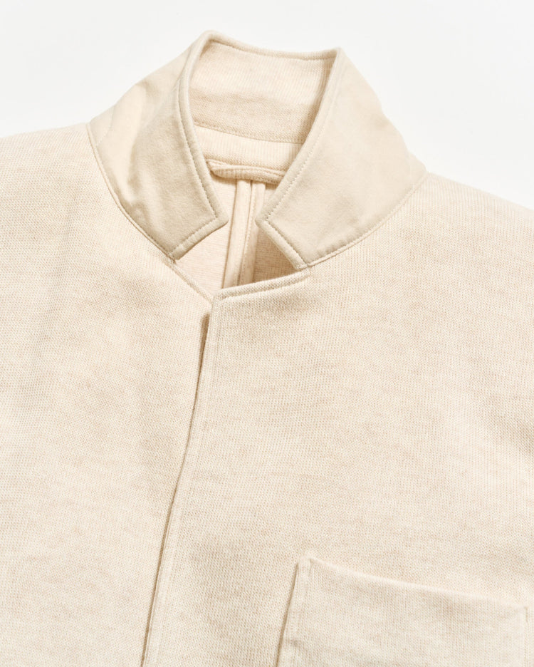 Heathered Knit Sport Coat in Oatmeal