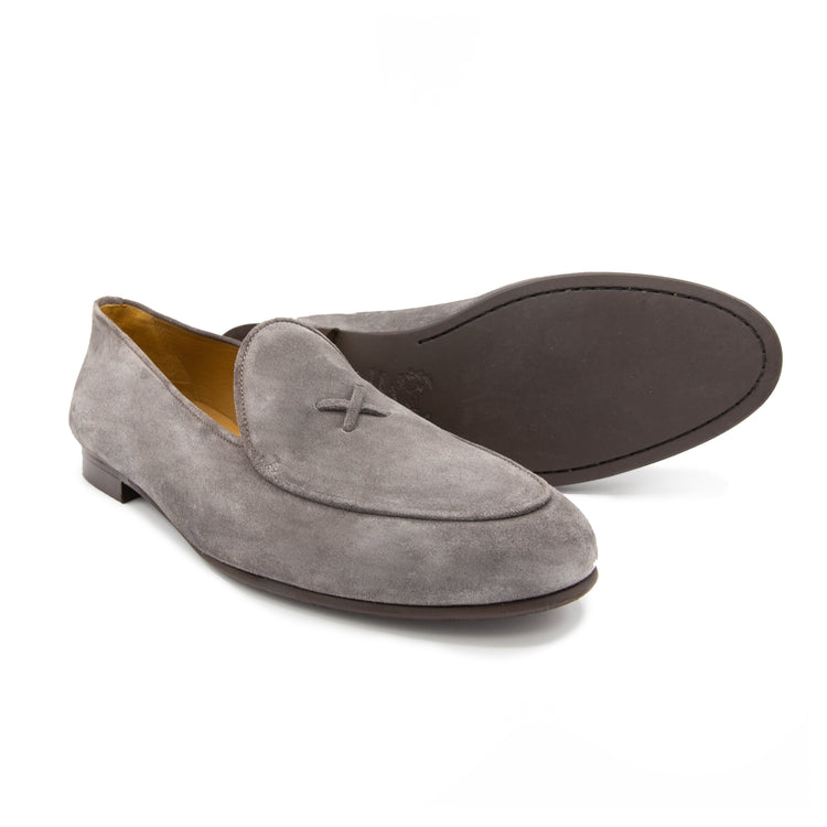 Men’s Grigio Suede Milano Loafers