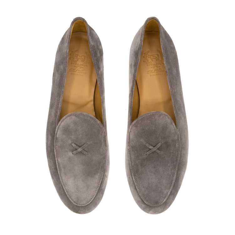 Men’s Grigio Suede Milano Loafers