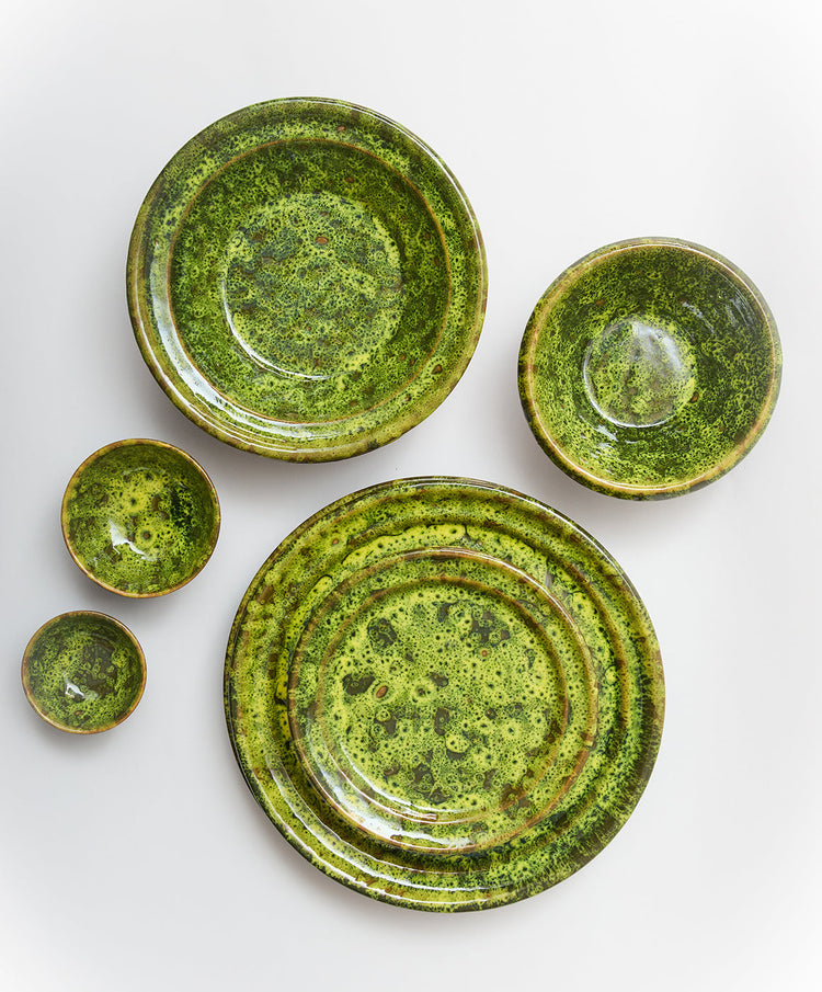 Bosco Terracotta Oil & Salt Dish Set