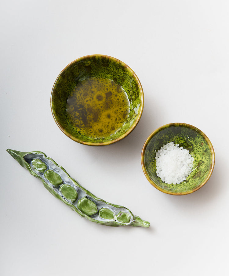 Bosco Terracotta Oil & Salt Dish Set