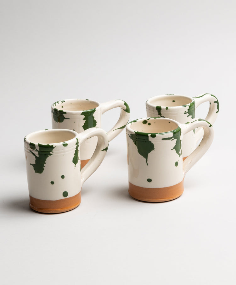 Green Splatterware Mug