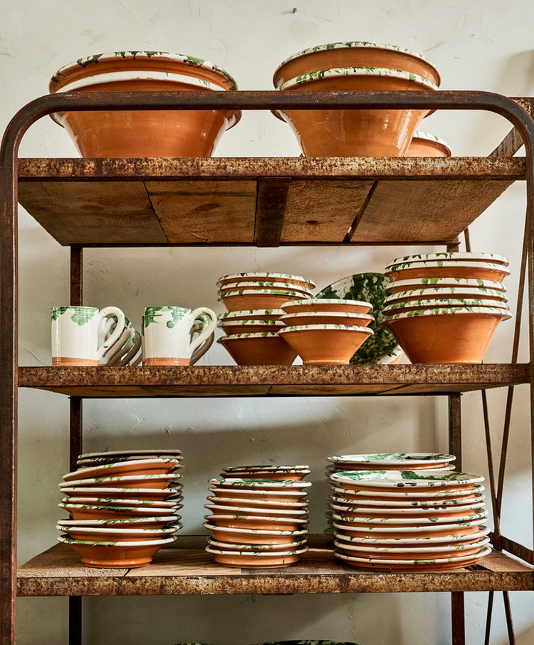 Green Splatterware Mug