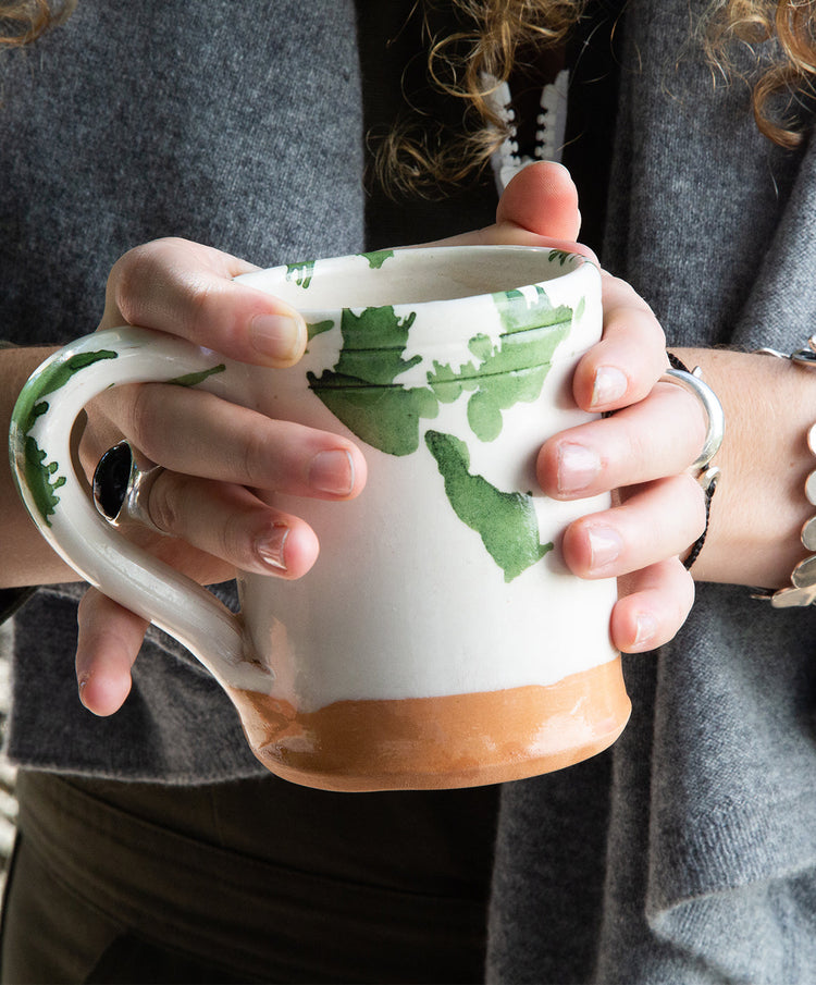 Green Splatterware Mug