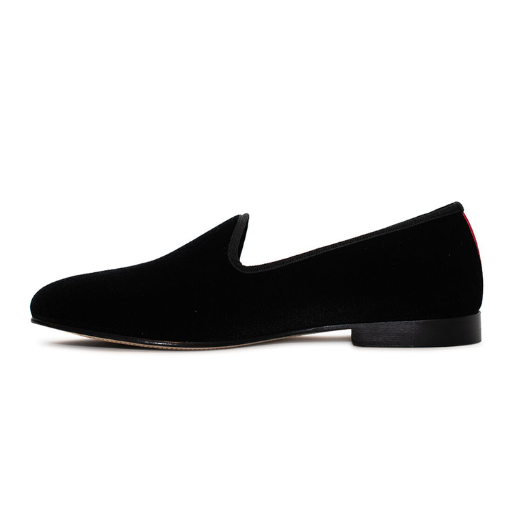 Men’s Black Velvet Slippers II