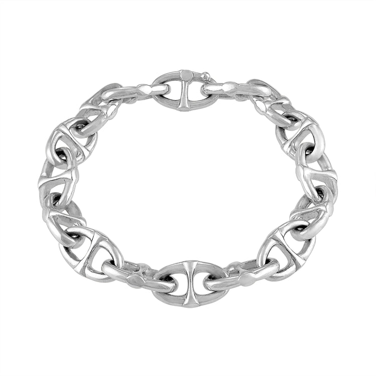 Silver Extra Large Mariner Link Bracelet