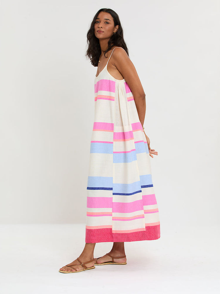 Nia Slip Dress in Desita Pink