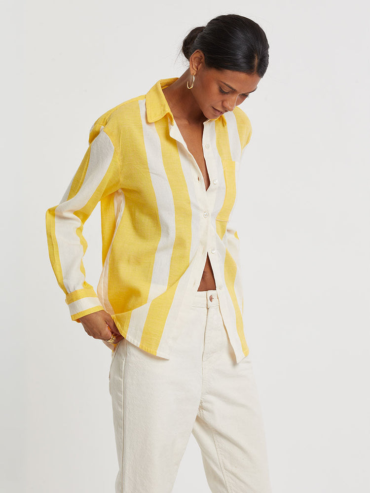 Aisha Shirt in Mezimuri Yellow