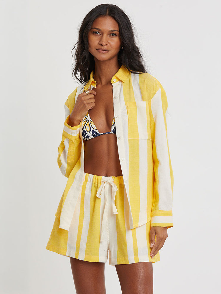 Aisha Shirt in Mezimuri Yellow