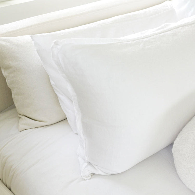 Linen-Bamboo Shams, Set of 2