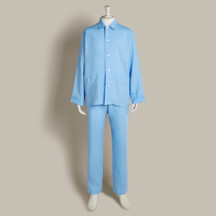 Linen Pyjama In Lagoon