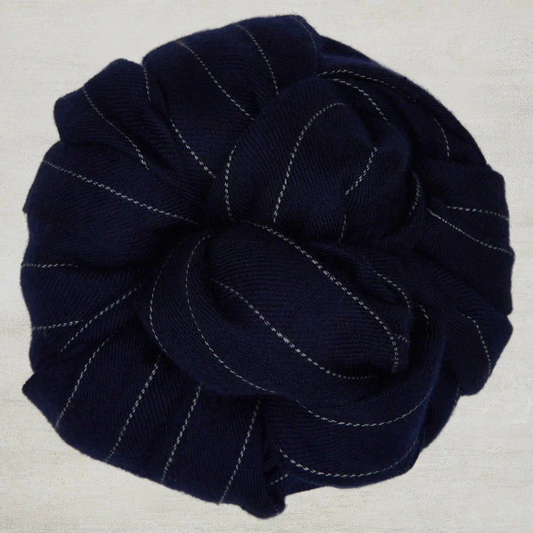 Pinstripe Cashmere Scarf