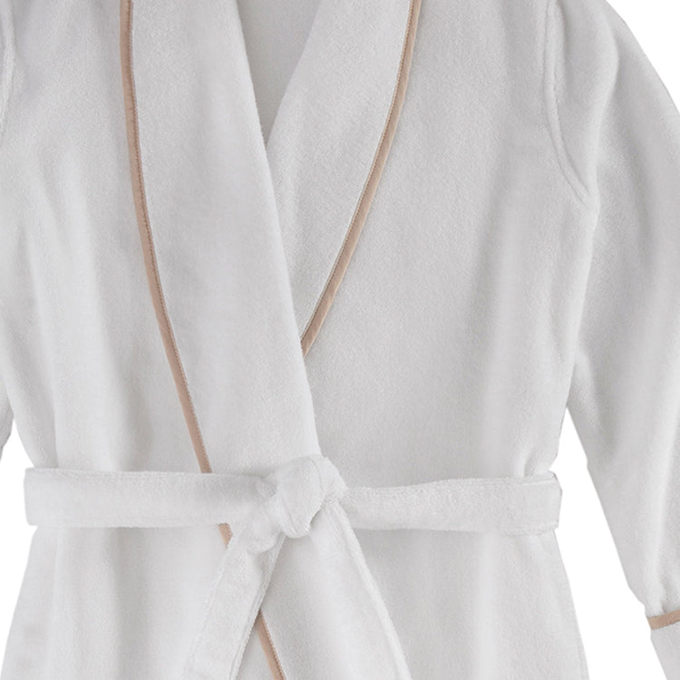 Turkish Cotton Piped Robe
