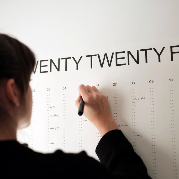 Minimalist 2025 Wall Planner