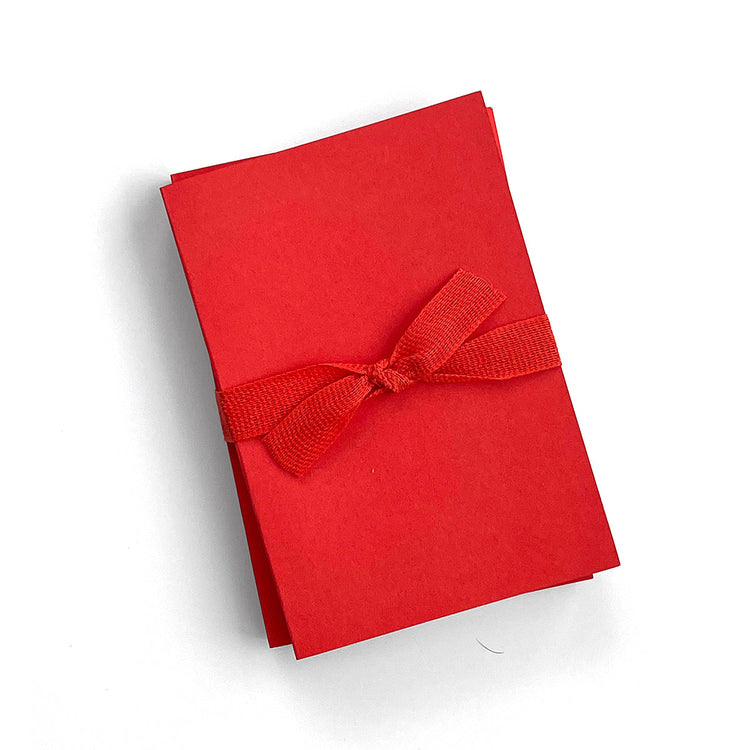 Red Jotters with Gold Edges (set of 2)