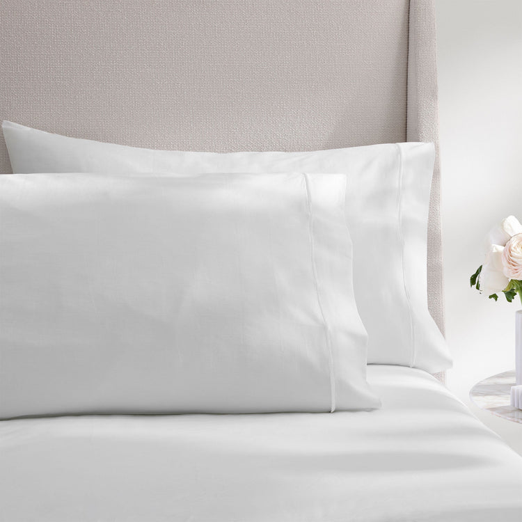 Ricamo Embroidered Sateen Pillowcase, Set of Two