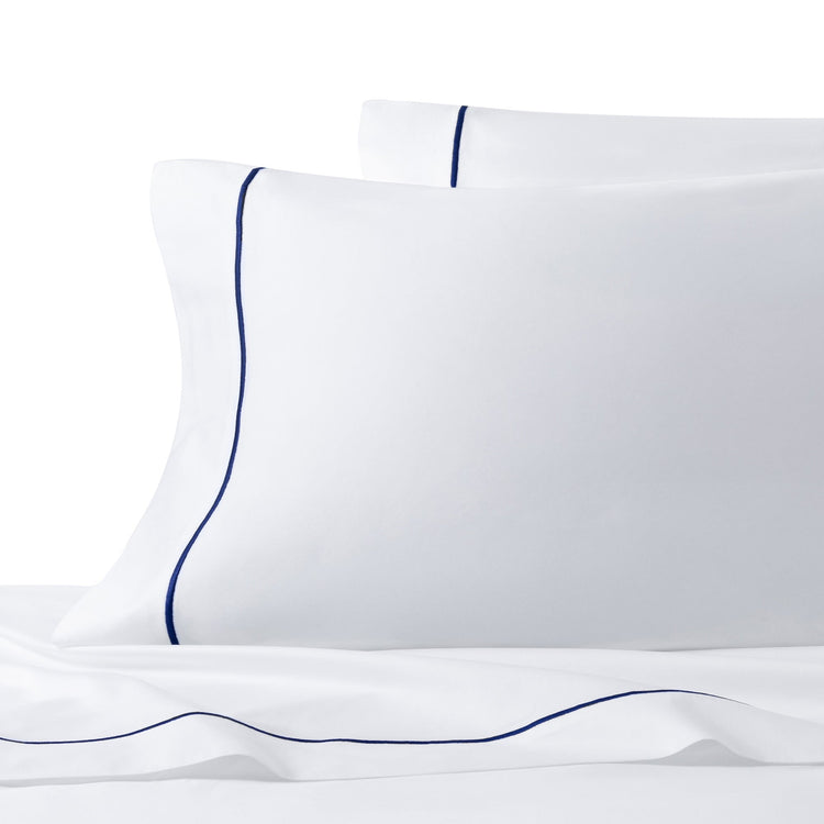 Ricamo Embroidered Sateen Pillowcase, Set of Two