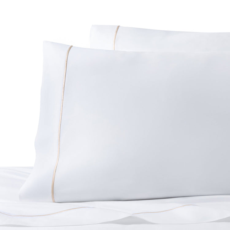 Ricamo Embroidered Sateen Pillowcase, Set of Two