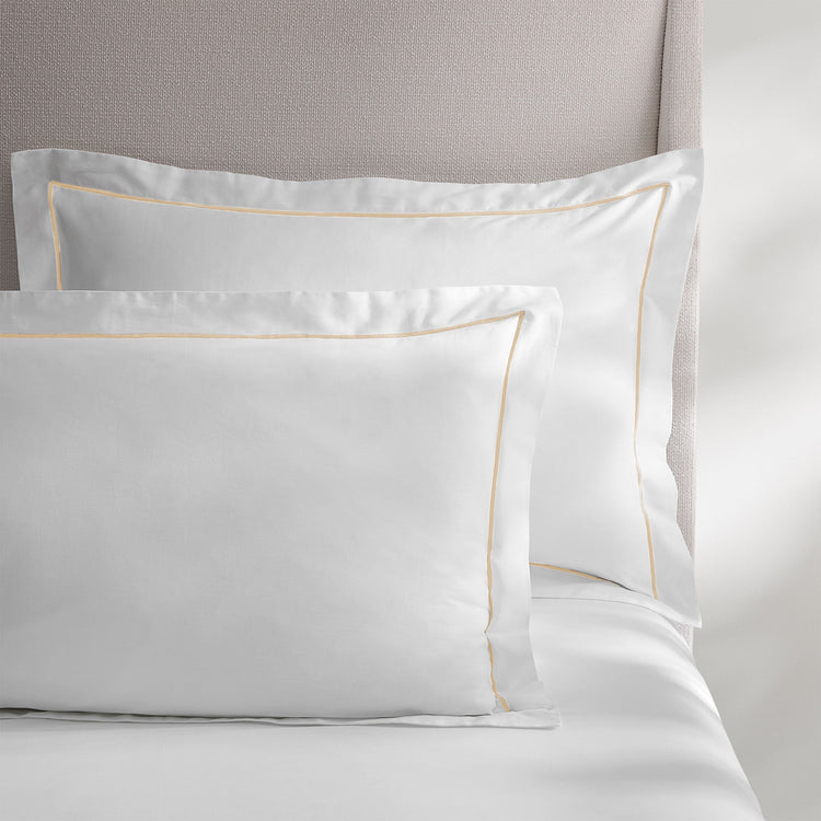 Ricamo Embroidered Sateen Sham, Set of Two