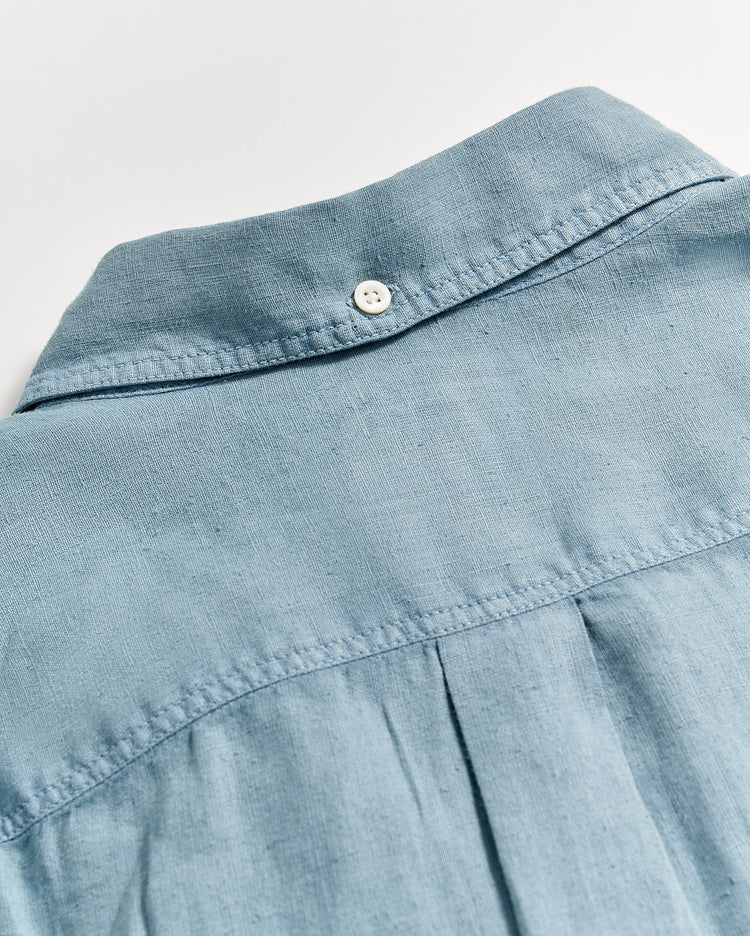 Men’s Tuscumbia Linen Shirt in Denim Blue
