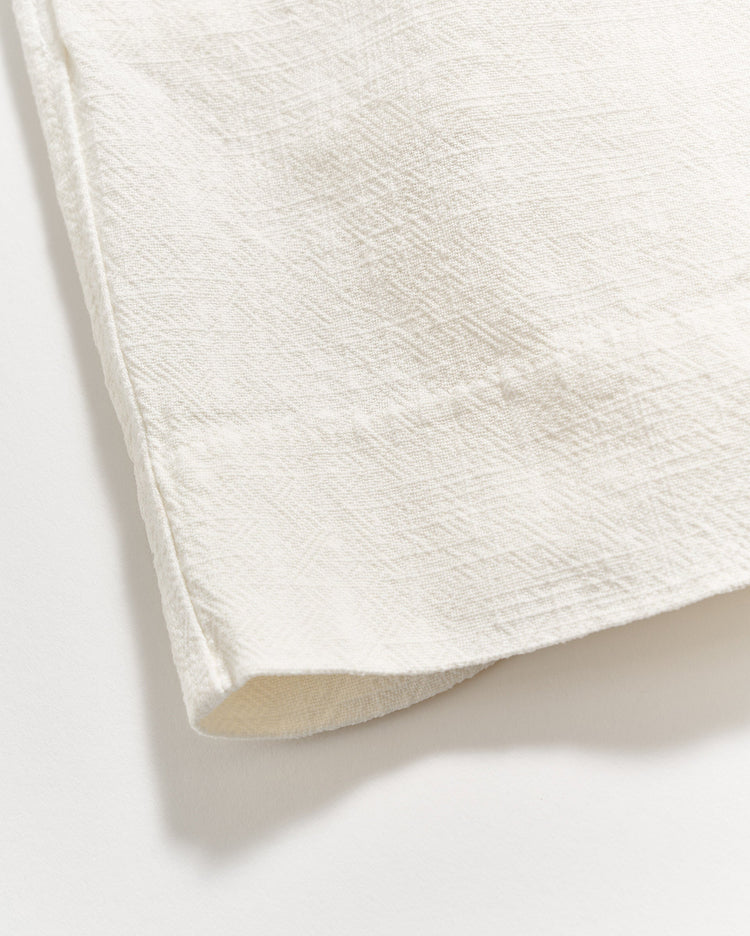 Men’s Slub Cotton Short in Tinted White
