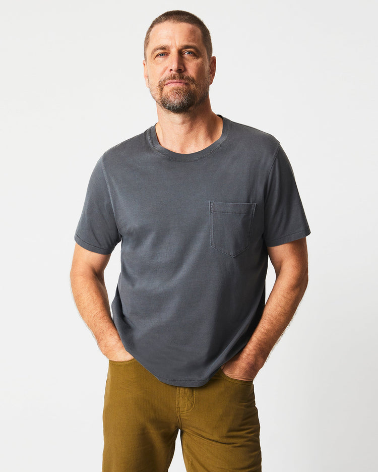 Washed Tee in Black