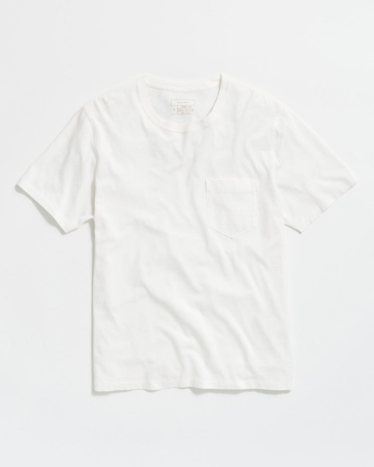 Washed Tee in White