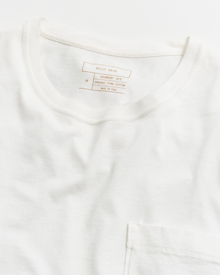 Washed Tee in White