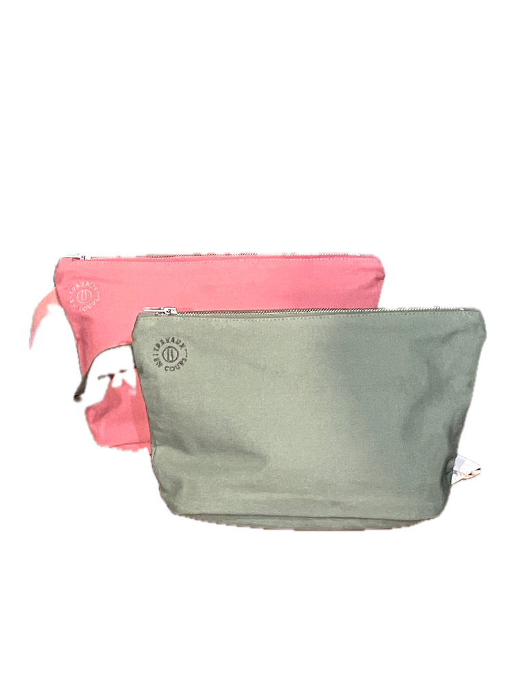 LIGHT CANVAS TOTE & POCHETTE SET