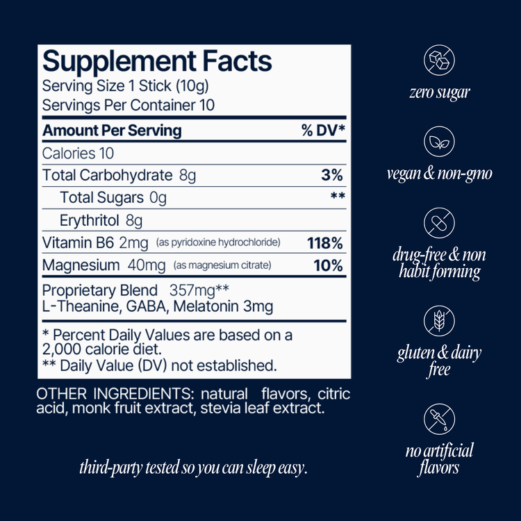 Som Sleep Powder Drink Mix in Berry