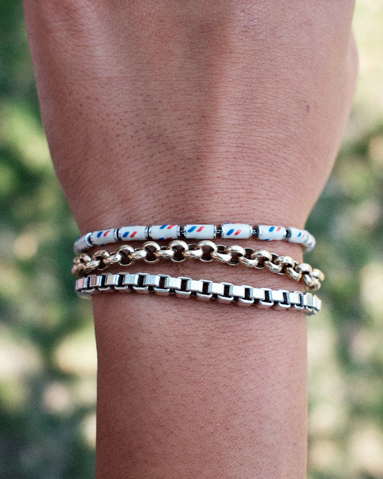 Reason Rope Bracelet in White