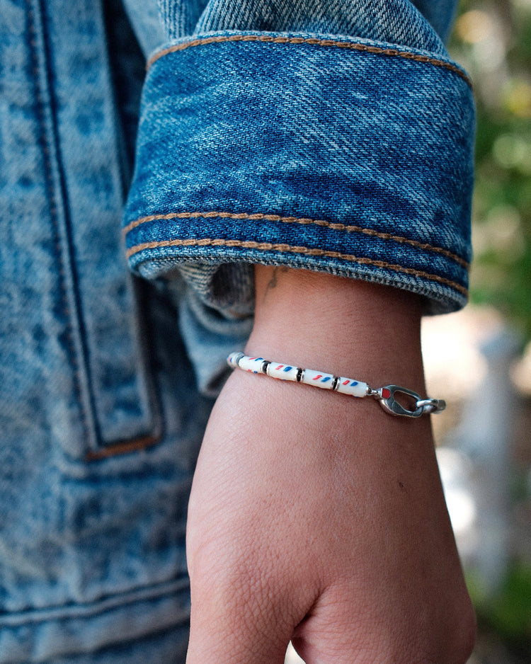 Reason Rope Bracelet in White