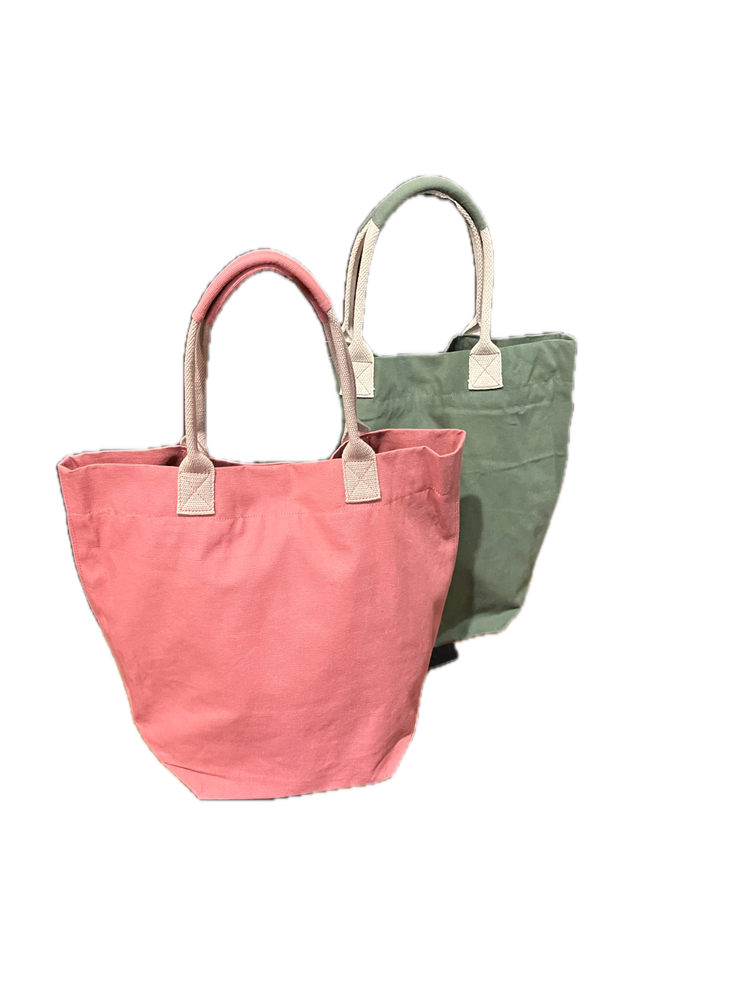 LIGHT CANVAS TOTE & POCHETTE SET
