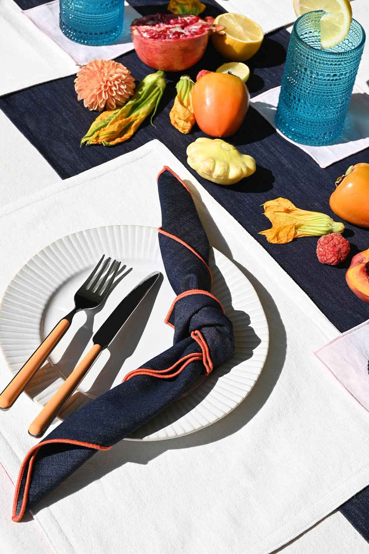 Rainbow Denim Napkin, Set of Four