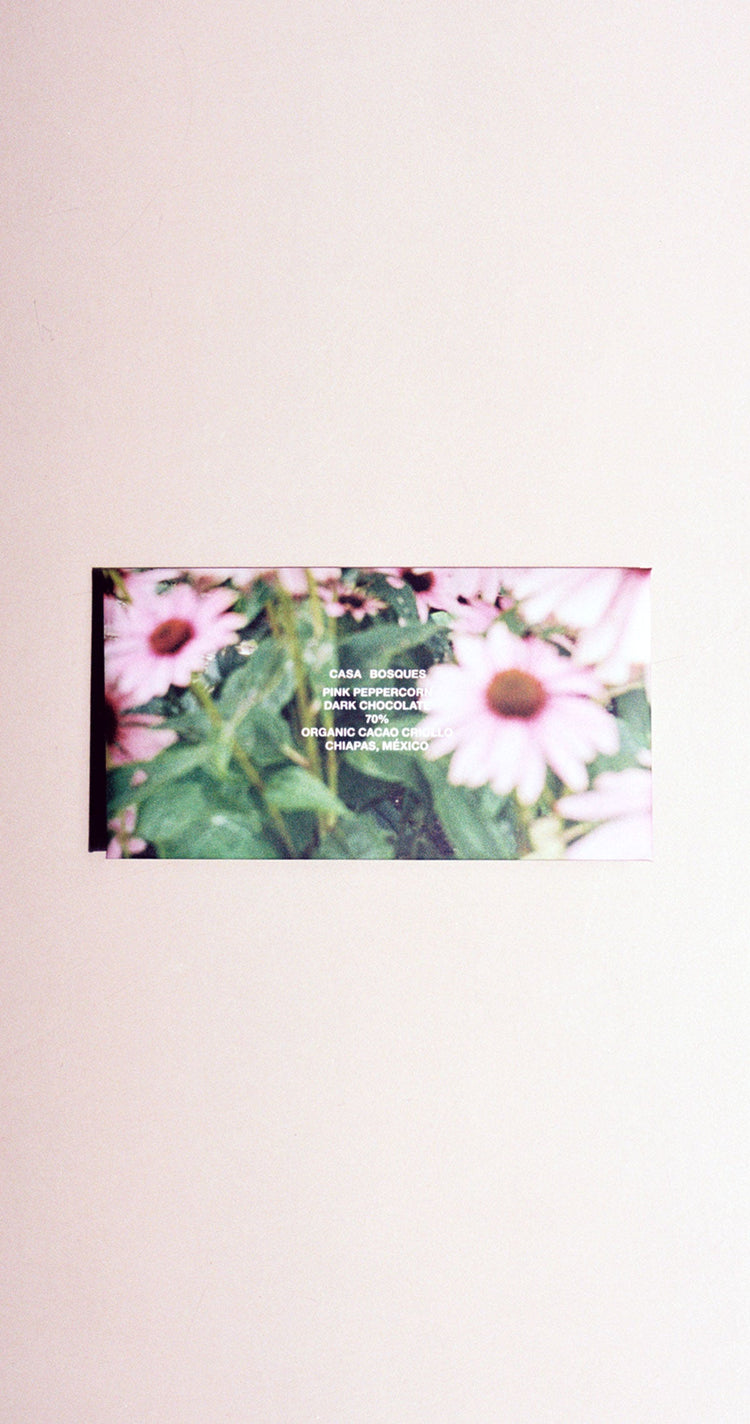 Pink Peppercorn Chocolate Bar