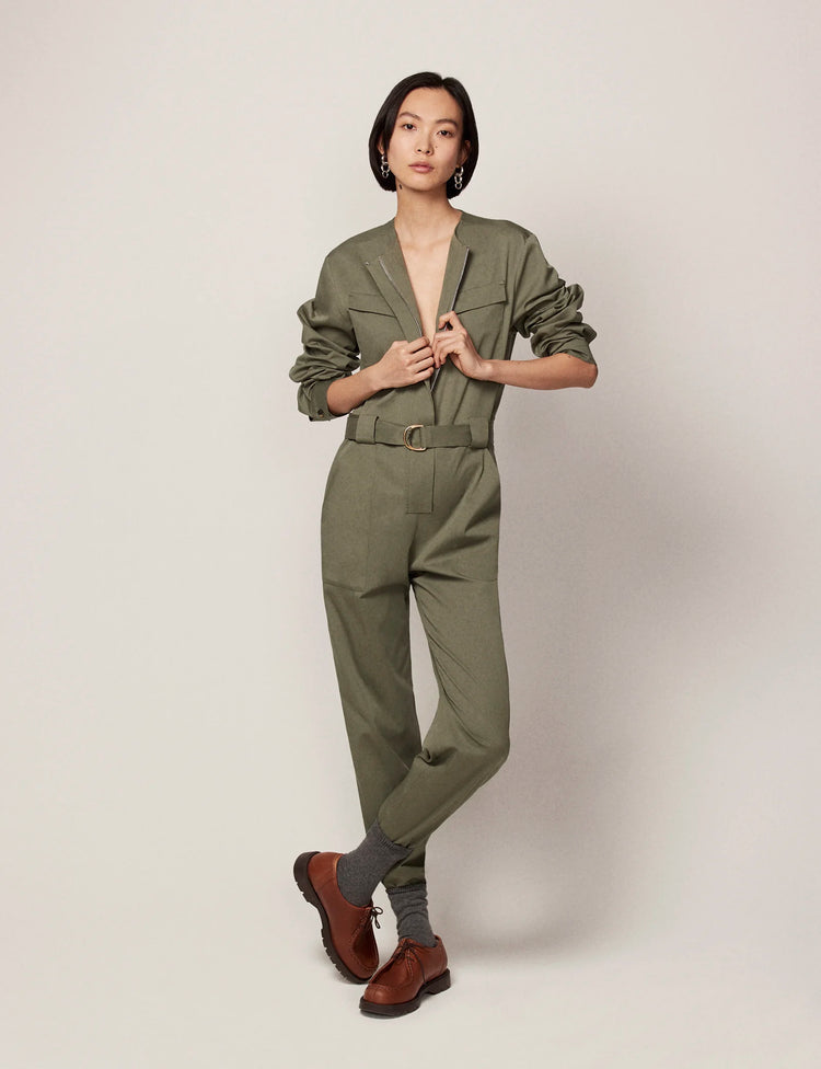 Women’s Collarless Jumpsuit