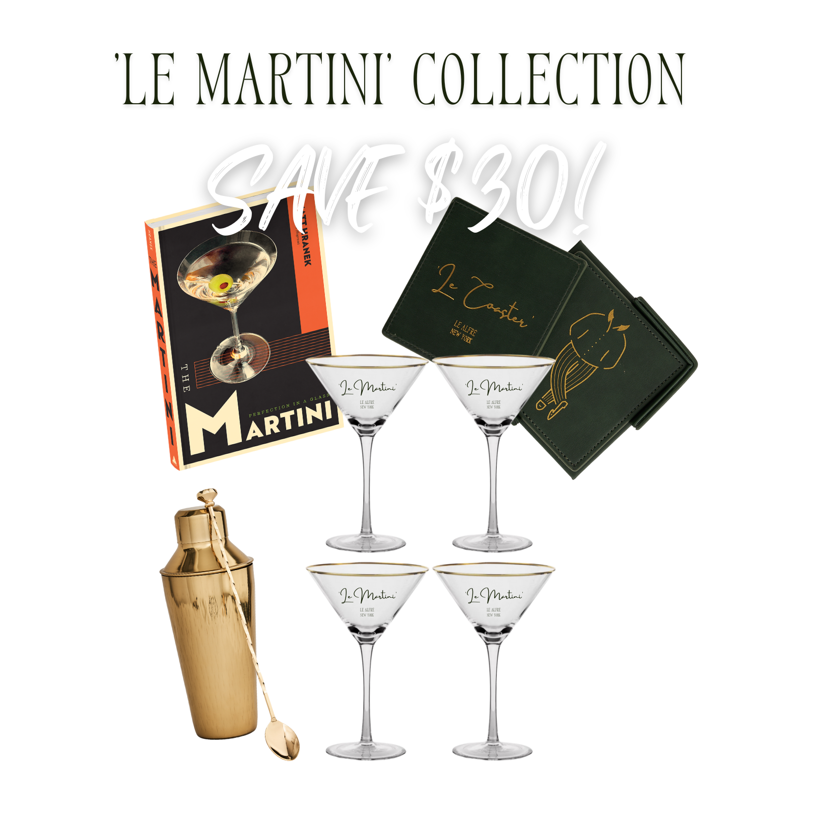 Le Alfré 'Le Martini' Collection, Full Set at Air Supply