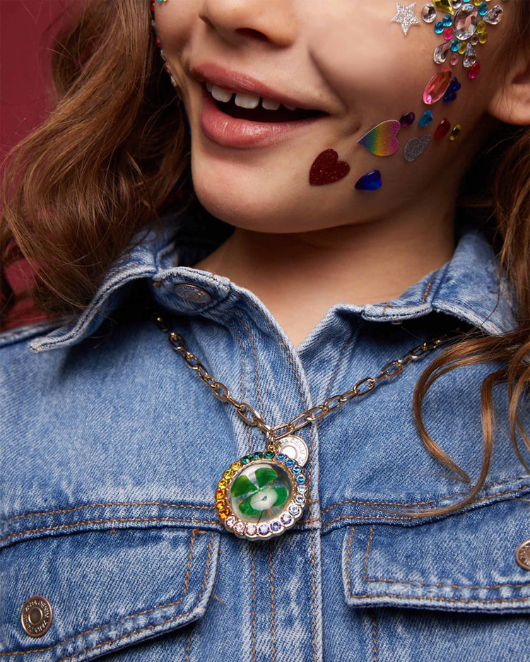 Lucky Streak Real Four-Leaf Clover Necklace