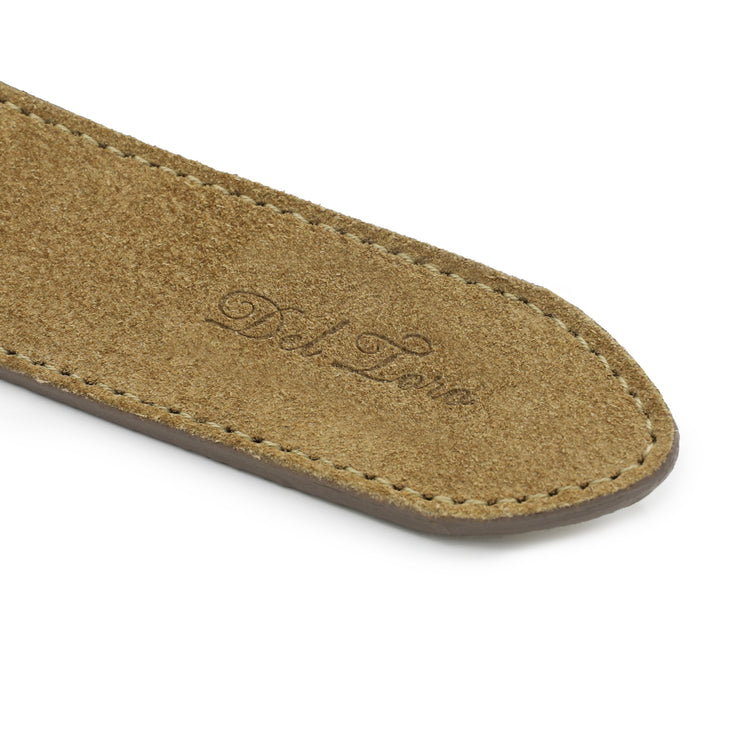 Men’s O-Ring Belt in Sand Suede
