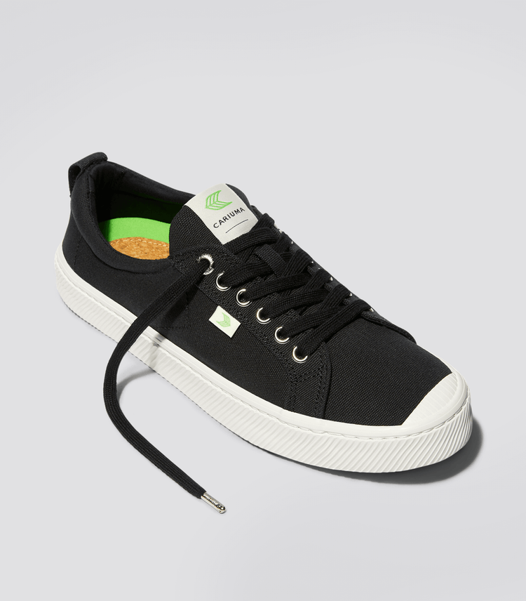 Women’s Oca Low-Top Black Canvas Sneaker