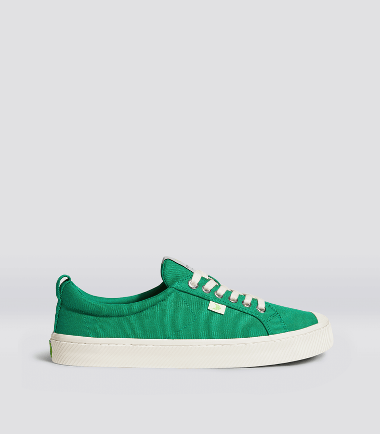 Men’s Oca Low-Top Green Canvas Sneaker