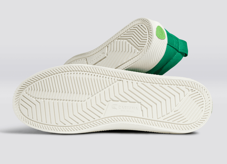 Women’s Oca Low-Top Green Canvas Sneaker