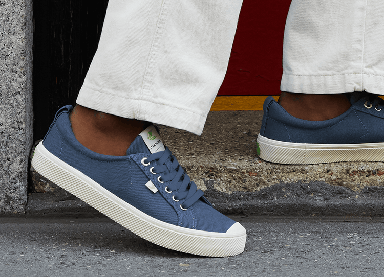 Men’s Oca Low-Top Green Canvas Sneaker